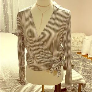 Gap Front Wrap Blouse